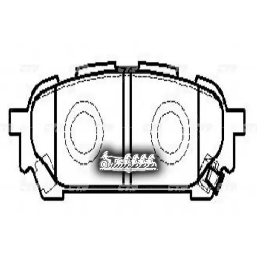 Колодки Тормозные (= Cksu5) CTR 