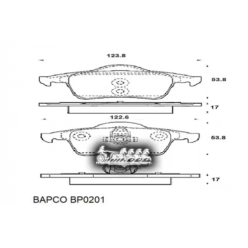Колодки Тормозные Volvo S60/S70/S80/Xc70 98- Задн. BAPCO 