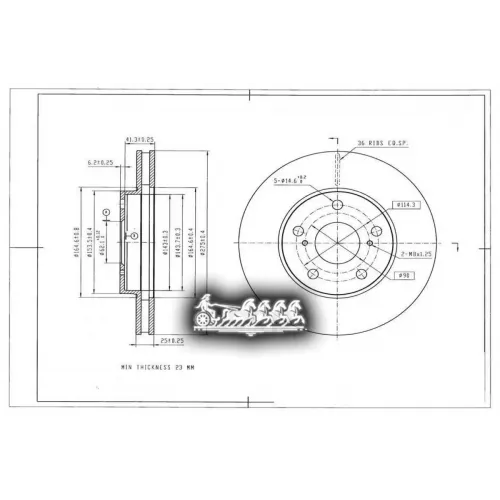 Диск Тормозной Toyota Mark Ii 92- Перед. AVANTECH 