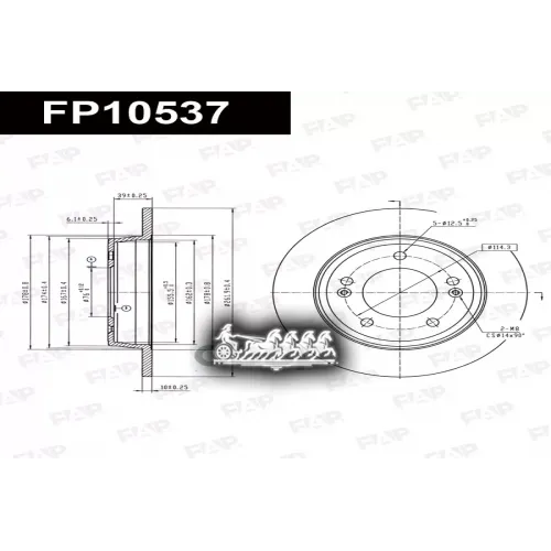 Диск Тормозной Hyundai/Kia Elantra/I30/Veloster FAP 