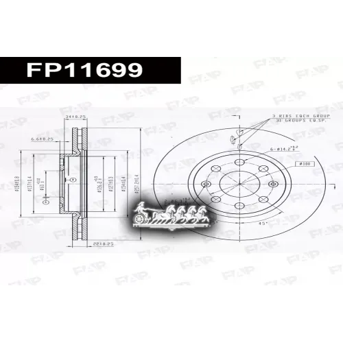 Диск Тормозной Opel Corsa D 05- FAP 