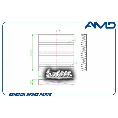 Фильтр Салонный (Угольный) AMD 