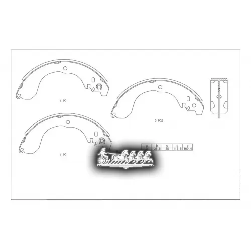 Колодки Тормозные Nissan March/Juke 15- Барабан. AVANTECH 