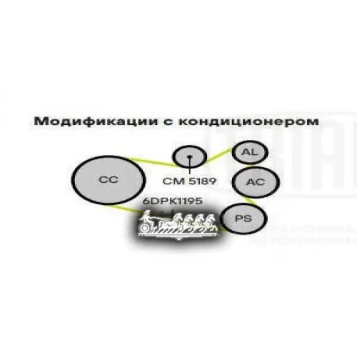 Натяжитель Ремня Приводного Vag 1.9Tdi Trialli CM 5189