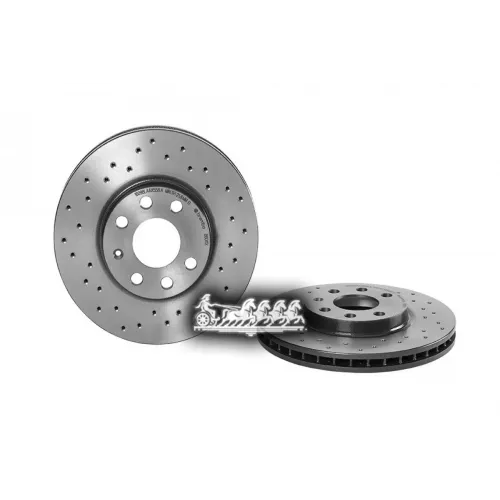 Диск Тормозной Opel Combo/Corsa/Meriva 01- (С Перфорацией) Перед.вент. (Мин. 2 Шт.) Brembo 