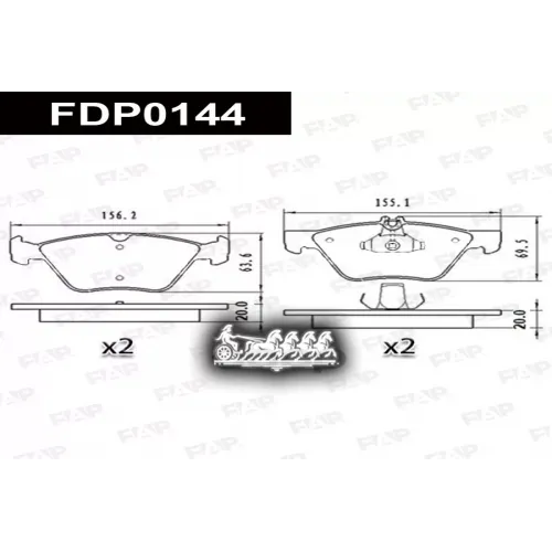 Колодки Тормозные Mb E(W210) -02 FAP 