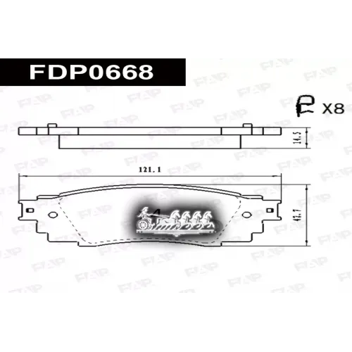 Колодки Тормозные Toyota Camry/Rav4 21- FAP 