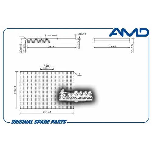 Фильтр Салона Угольный AMD 