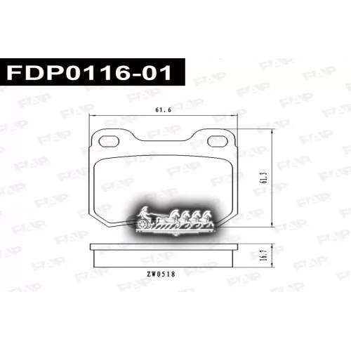 Колодки Тормозные Opel Omega -02 FAP 