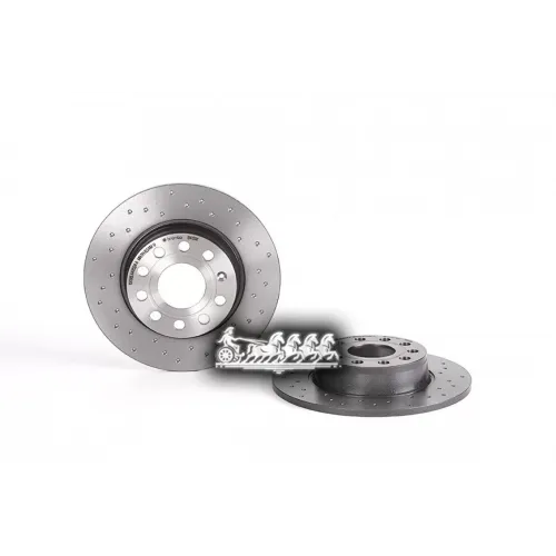 Диск Тормозной Vag A1/A3/Octavia/Yeti/Golf 6/Golf 7/Jetta 4 03- Зад.вент. (С Перфорацией) Brembo 