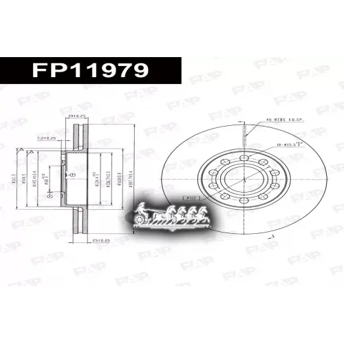 Диск Тормозной Vag 100/A4/A6 FAP 