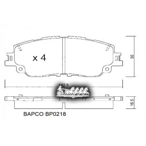 Колодки Тормозные Lexus/Toyota Es Vii/Camry (Xv70) 17- Перед. BAPCO 