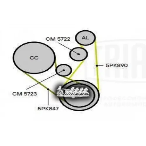 Натяжитель Ремня Приводного Ford Kuga (08-) 2.5I Генер. Trialli CM 5722