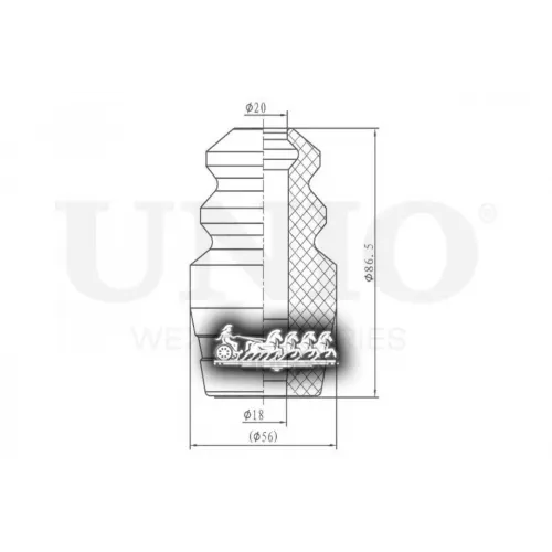 Отбойник Амортизатора Chevrolet Optra 03- Перед. UNIO 