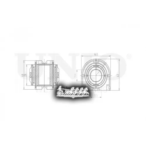 Втулка Стабилизатора Vag Tiguan/Passat/Octavia 04- Задн. UNIO 
