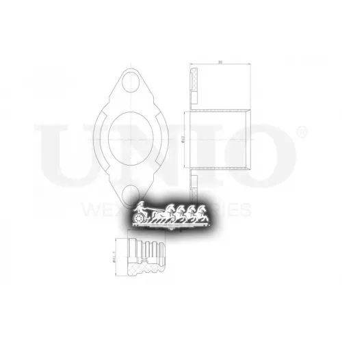 Пыльник+Отбойник Амортизатора Honda Cr-V 06- UNIO 