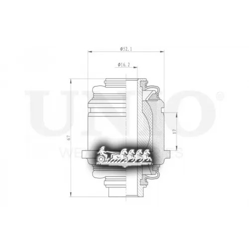 Сайлентблок Рычага Bmw 5(E39/60)/X5(E53) Задн.нижн. UNIO 
