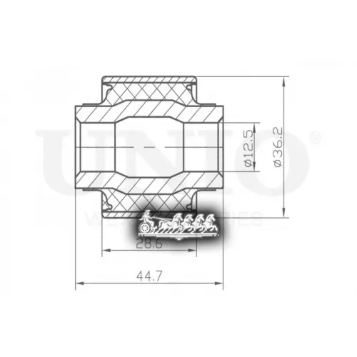 Сайлентблок Рычага Mitsubishi Outlander/Lancer 00- Задн. UNIO 