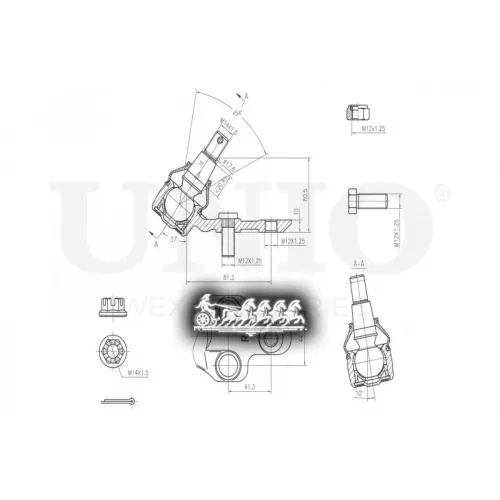 Опора Шаровая Toyota/Lexus Camry/Rx/Es 96- Перед.нижн.прав. UNIO 