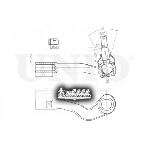Наконечник Рулевой Тяги Mb C(W203) Прав. UNIO 