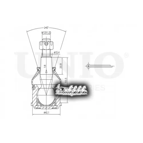 Опора Шаровая Honda Cr-V 01- Перед.нижн. UNIO 