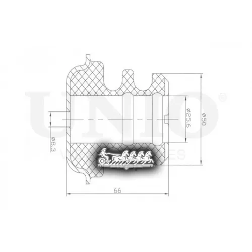 Отбойник Амортизатора Nissan Qashqai/X-Trail 07- Задн. UNIO 