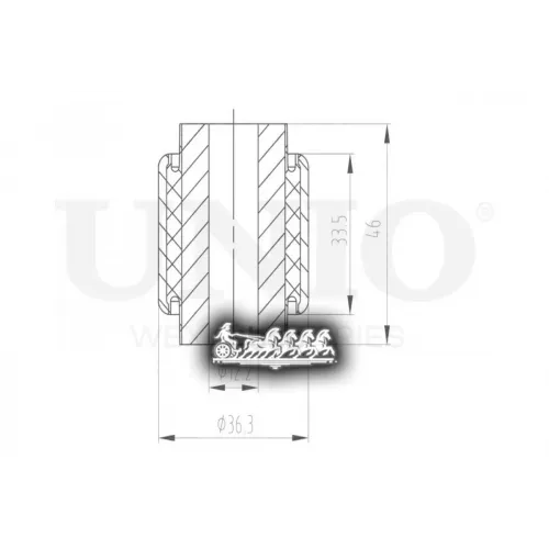 Сайлентблок Рычага Vag A4/Exeo 00- Задн.верх. UNIO 