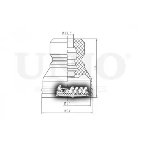 Отбойник Амортизатора Hyundai Accent 94- Перед. UNIO 