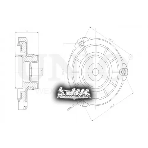 Опора Амортизатора Vag Polo/Fabia/A2 95- Перед. UNIO 