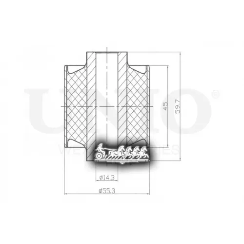 Сайлентблок Тяги Toyota/Lexus Land Cruiser/Lx 98- Задн. UNIO 