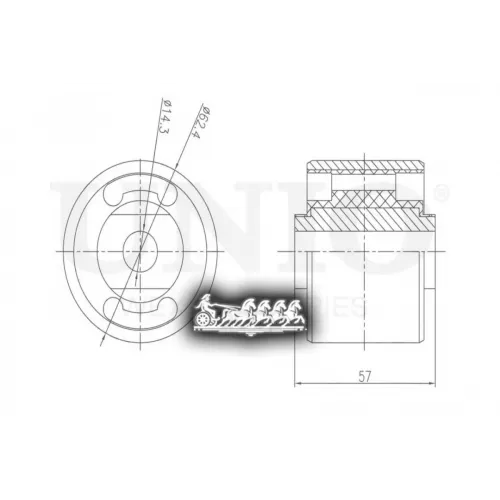 Сайлентблок Балки Audi A6/100 90- Задн. UNIO 