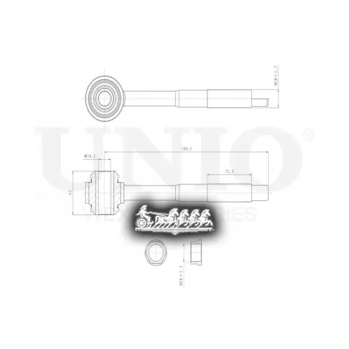 Сайлентблок Рычага Toyota/Lexus Camry/Es 96- Внутр.задн.прав. UNIO 