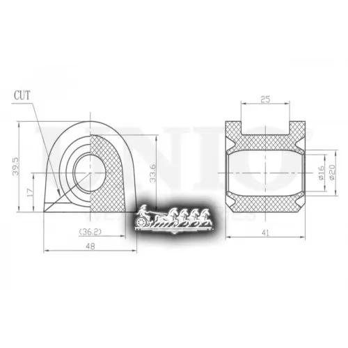Втулка Стабилизатора Subaru Forester/Impreza/Legacy 00- Перед. UNIO 