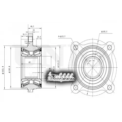Ступица Колеса Toyota/Lexus Land Cruiser/Lx 07- Перед. С Abs UNIO 