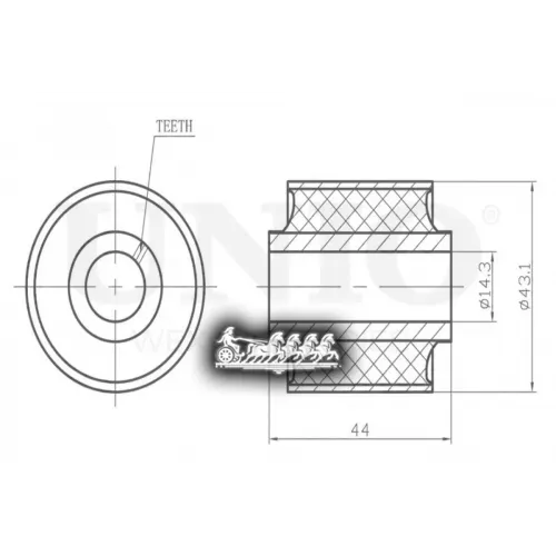 Сайлентблок Toyota/Lexus Mark X/Gs/Is 04- Верх.задн. UNIO 
