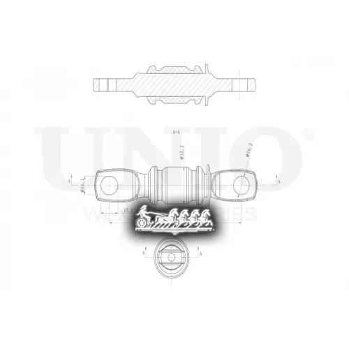 Сайлентблок Рычага Toyota/Lexus Camry/Highlander/Rx 07- Перед.нижн. UNIO 