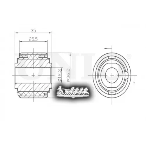 Сайлентблок Тяги Ford/Volvo Mondeo/Xc60/S60 07- Задн. UNIO 