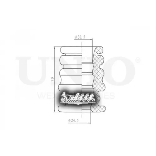 Отбойник Амортизатора Vw Transporter(T5/6) 03- Перед. UNIO 