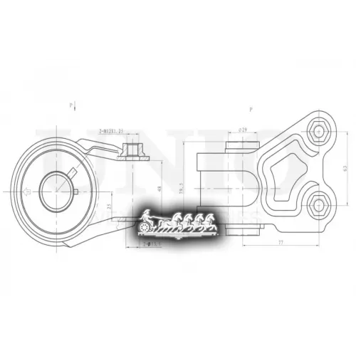 Сайлентблок Рычага Mazda Cx-7/9 06- Задн.перед.нижн. UNIO 