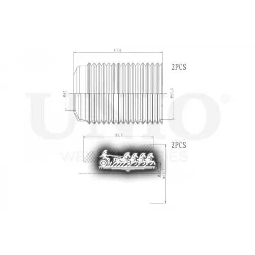 Пыльник+Отбойник Амортизатора Bmw X3(F25) (Компл. 2 Шт.) UNIO 
