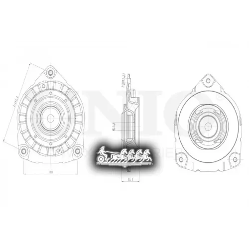 Опора Амортизатора Renault Megane/Scenic/Grand Scenic 08- Перед. UNIO 