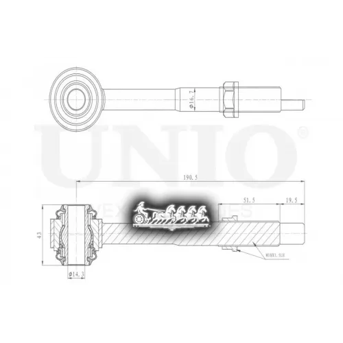 Сайлентблок Рычага Toyota/Lexus Camry/Es 96- Внутр.задн.лев. UNIO 