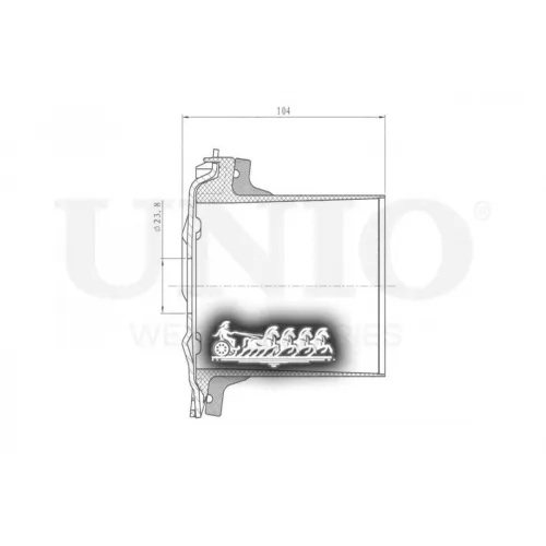 Пыльник Амортизатора Chevrolet Optra 03- Перед. UNIO 