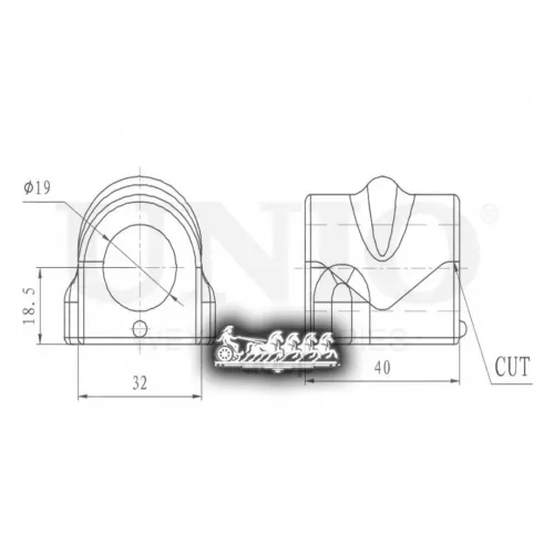 Втулка Стабилизатора Opel Astra/Corsa 03- Перед. UNIO 
