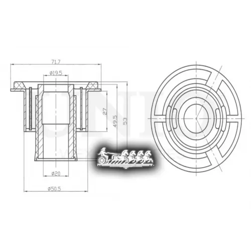 Сайлентблок Балки Toyota/Lexus Camry/Highlander/Es 96- Задн. UNIO 