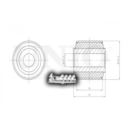 Сайлентблок Рычага Toyota/Lexus Rav4/Land Cuiser Prado/Gx 05- Внутр.задн. UNIO 