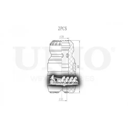 Отбойник Toyota/Lexus Highlander/Rx 03- (Компл. 2 Шт.) UNIO 