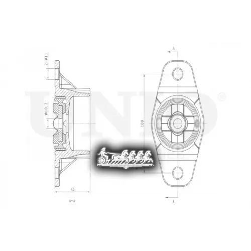Опора Амортизатора Lada Vesta 15- Задн. UNIO 