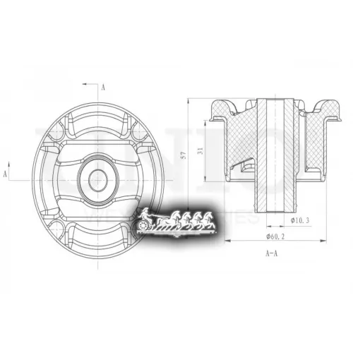 Сайлентблок Honda Accord/Cevec/Stepwgn 87- Задн. UNIO 