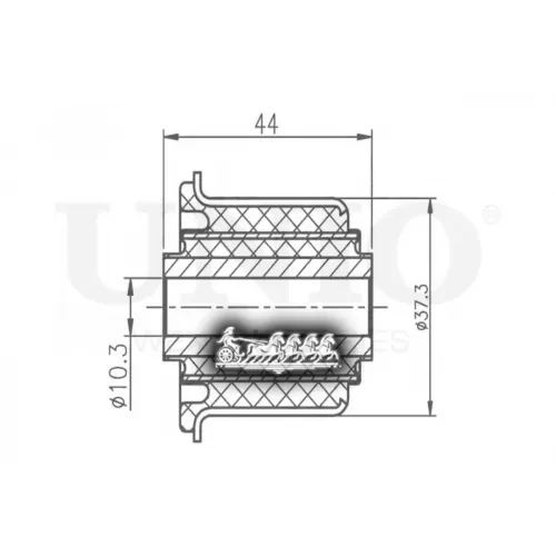 Сайлентблок Рычага Vag Passat/80/90 78- Перед.нижн. UNIO 